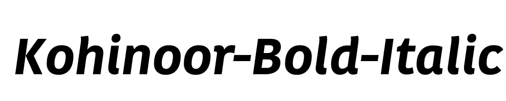 Kohinoor-Bold-Italic