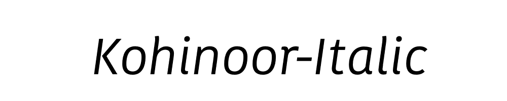 Kohinoor-Italic