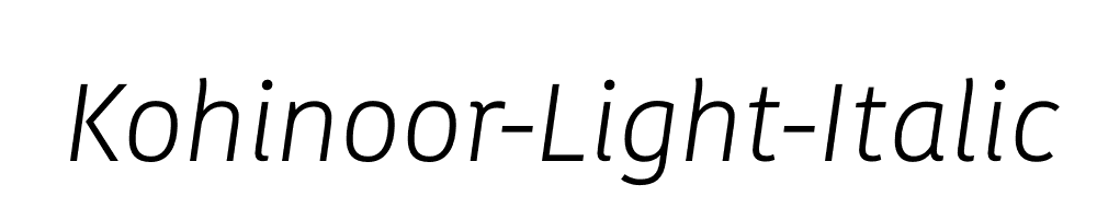 Kohinoor-Light-Italic