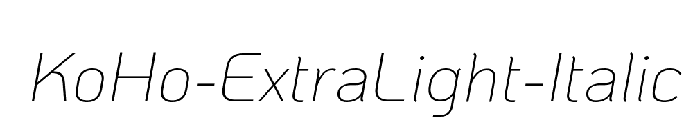 KoHo-ExtraLight-Italic