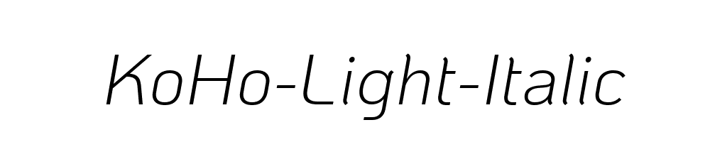 KoHo-Light-Italic