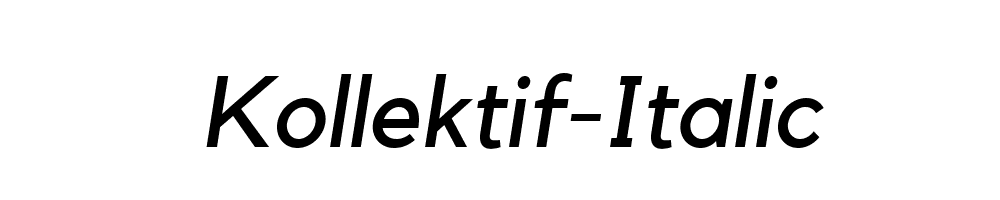 Kollektif-Italic