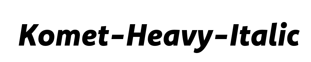 Komet-Heavy-Italic