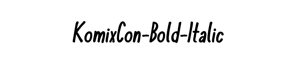 KomixCon-Bold-Italic