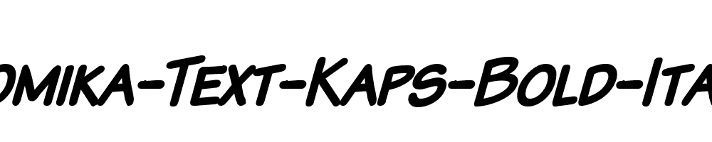 Komika-Text-Kaps-Bold-Italic