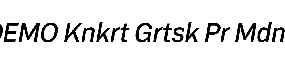 FSP DEMO Knkrt Grtsk Pr Mdm Italic