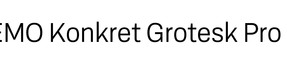 FSP DEMO Konkret Grotesk Pro Regular