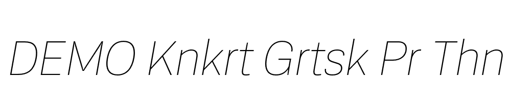 FSP DEMO Knkrt Grtsk Pr Thn Italic