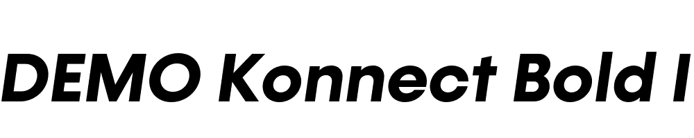 FSP DEMO Konnect Bold Italic