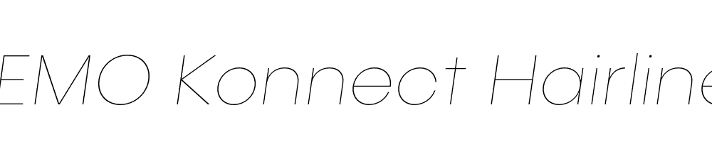 FSP DEMO Konnect Hairline Italic