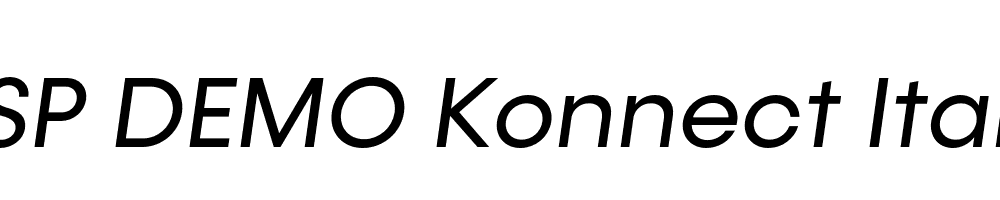 FSP DEMO Konnect Italic