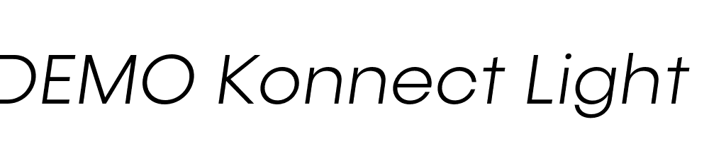 FSP DEMO Konnect Light Italic