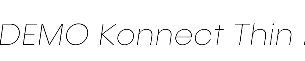 FSP DEMO Konnect Thin Italic