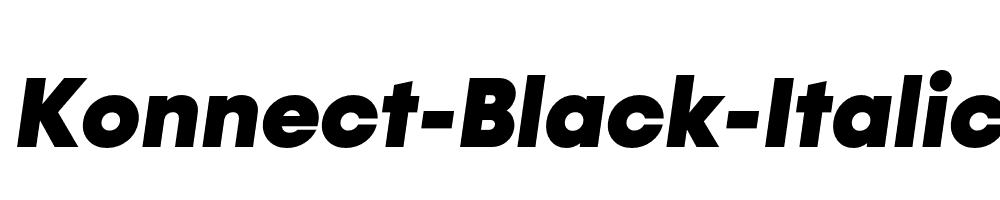 Konnect-Black-Italic