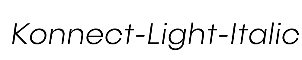 Konnect-Light-Italic