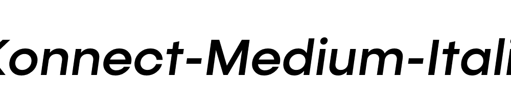 Konnect-Medium-Italic