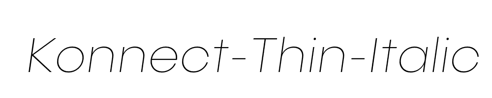 Konnect-Thin-Italic