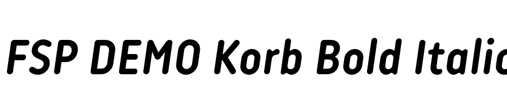 FSP DEMO Korb Bold Italic