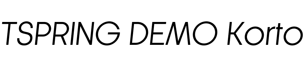  DEMO Korto Italic