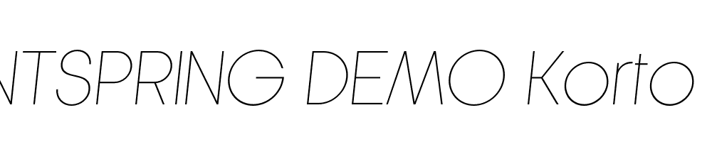  DEMO Korto Italic