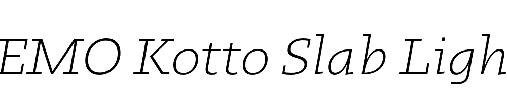 FSP DEMO Kotto Slab Light Italic