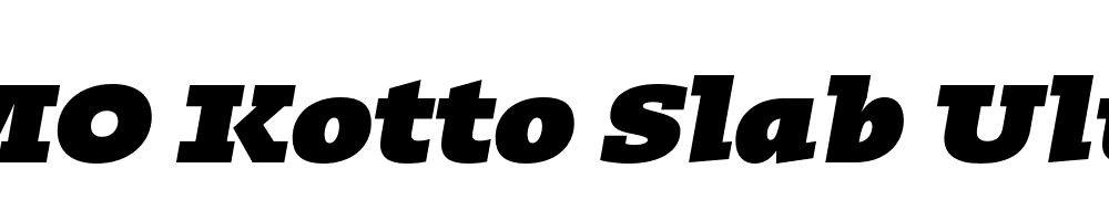 FSP DEMO Kotto Slab Ultra Italic