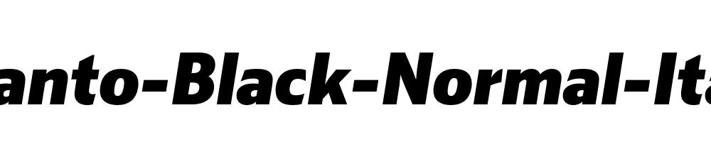 Kranto-Black-Normal-Italic