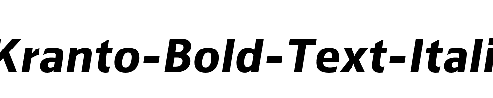 Kranto-Bold-Text-Italic