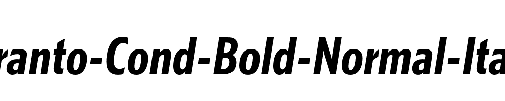 Kranto-Cond-Bold-Normal-Italic