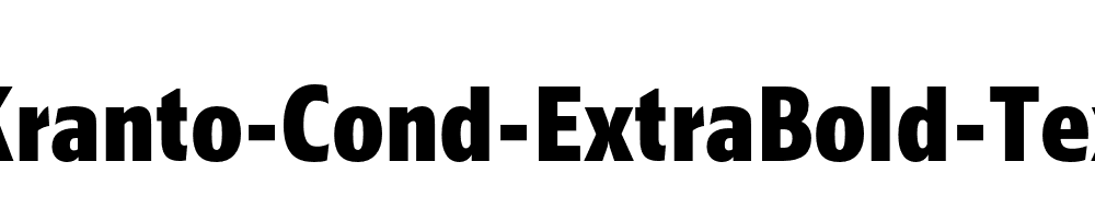 Kranto-Cond-ExtraBold-Text