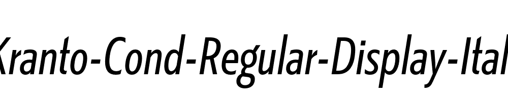 Kranto-Cond-Regular-Display-Italic