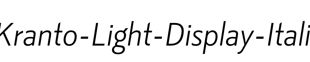 Kranto-Light-Display-Italic