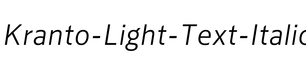 Kranto-Light-Text-Italic