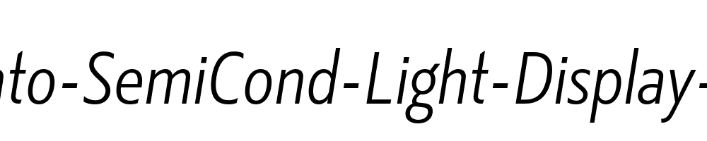 Kranto-SemiCond-Light-Display-Italic