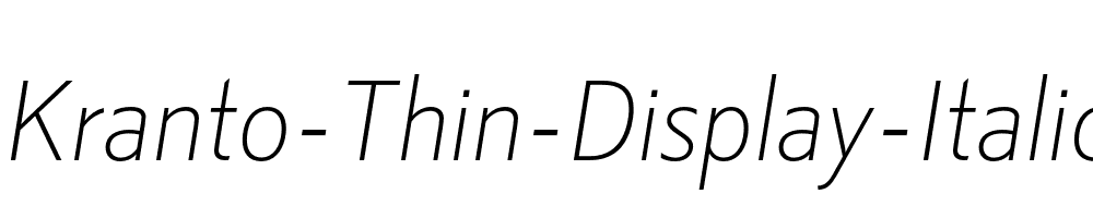 Kranto-Thin-Display-Italic