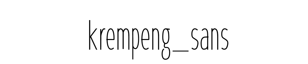 Krempeng_sans