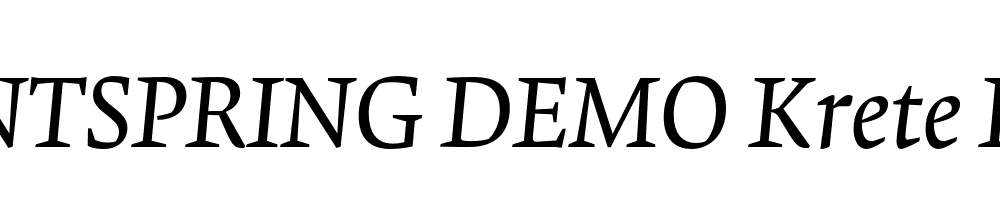  DEMO Krete Italic