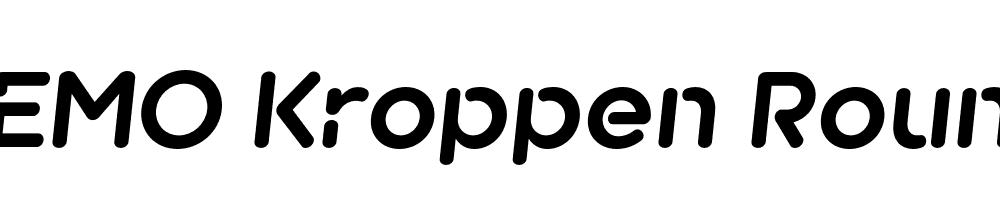  DEMO Kroppen Round Bold Oblique