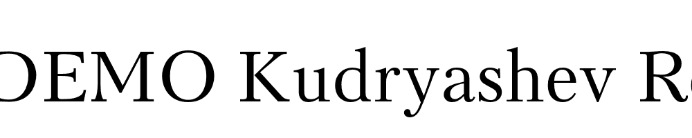 FSP DEMO Kudryashev Regular