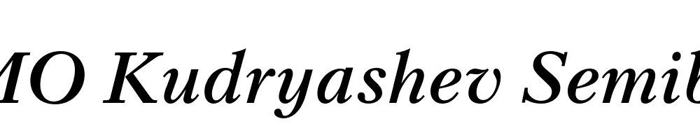 FSP DEMO Kudryashev Semibold Italic