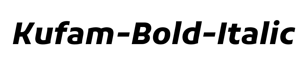 Kufam-Bold-Italic