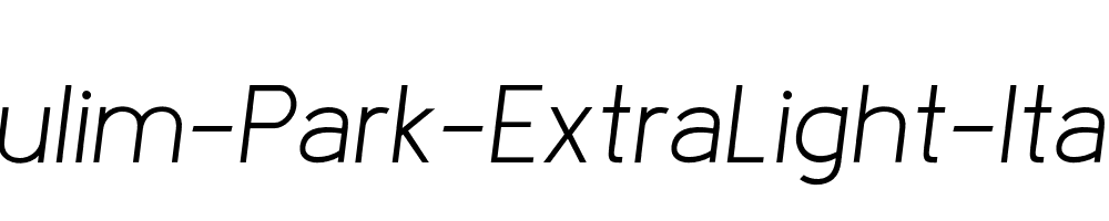 Kulim-Park-ExtraLight-Italic