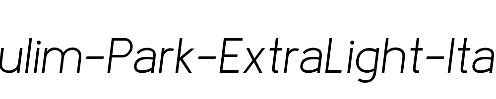 Kulim-Park-ExtraLight-Italic