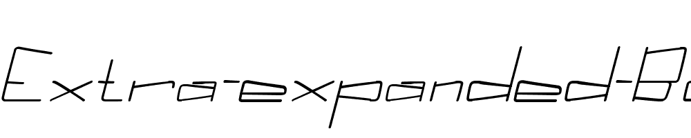 Kuppel-Extra-expanded-Bold-Italic