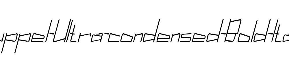 Kuppel-Ultra-condensed-Bold-Italic