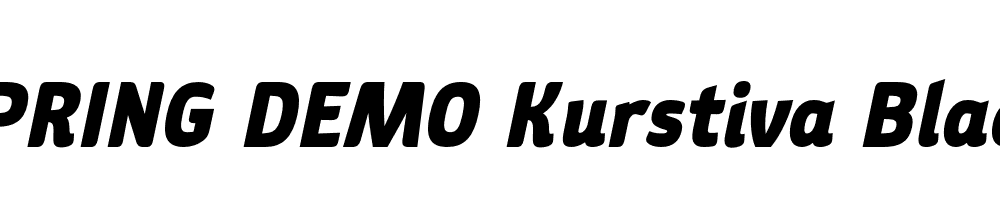  DEMO Kurstiva Black Italic