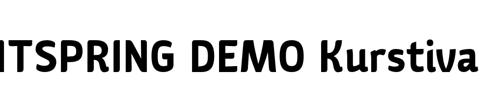  DEMO Kurstiva Bold