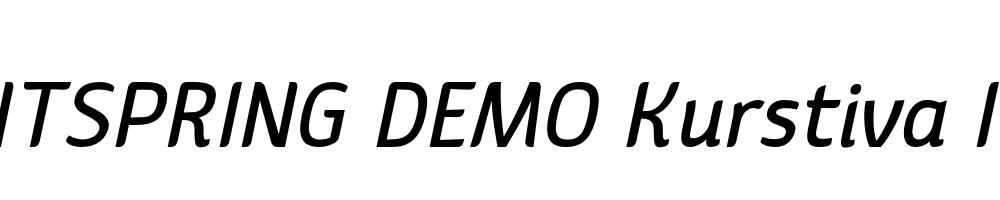  DEMO Kurstiva Italic