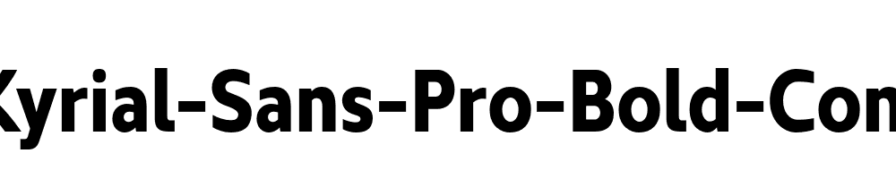 Kyrial-Sans-Pro-Bold-Cond