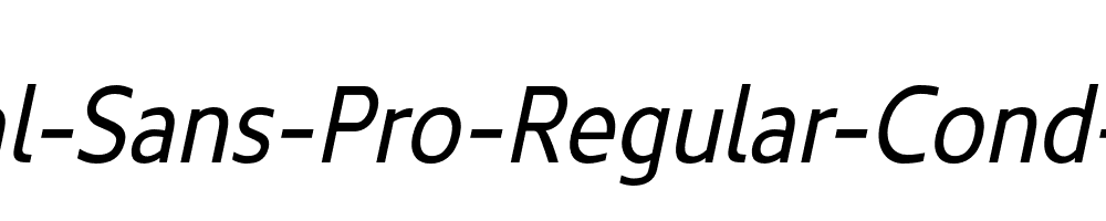 Kyrial-Sans-Pro-Regular-Cond-Italic